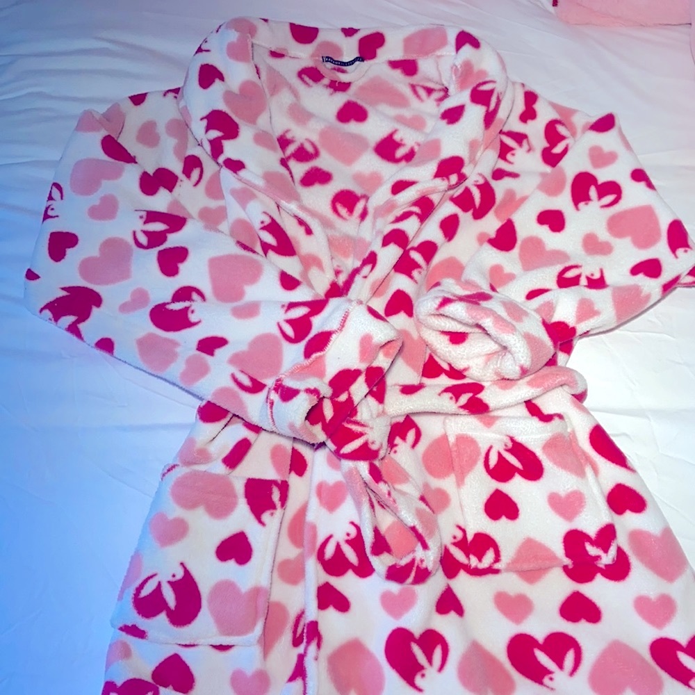 PLAYBOY Pink Heart Print Robe